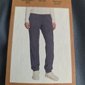 Eddie Bauer Women's Size 12 Fleece Lined Pants StormRepel UPF 50+ Blue
